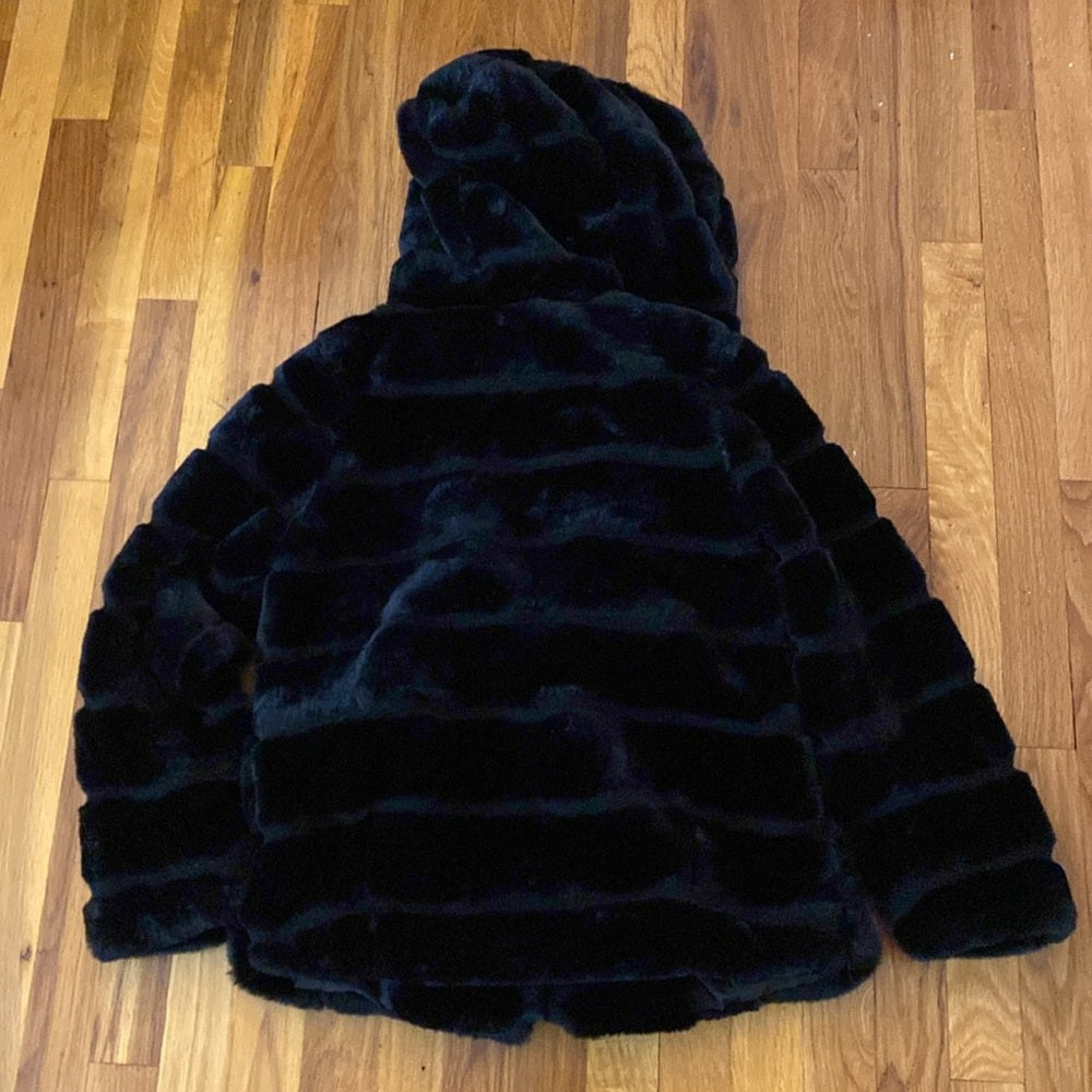 Apparis Women’s Black Fur Hooded Jacket Size XS