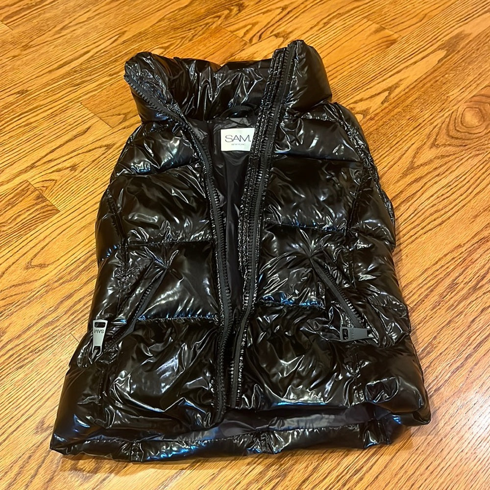 SAM New York Woman’a Black Puffer Vest Size M