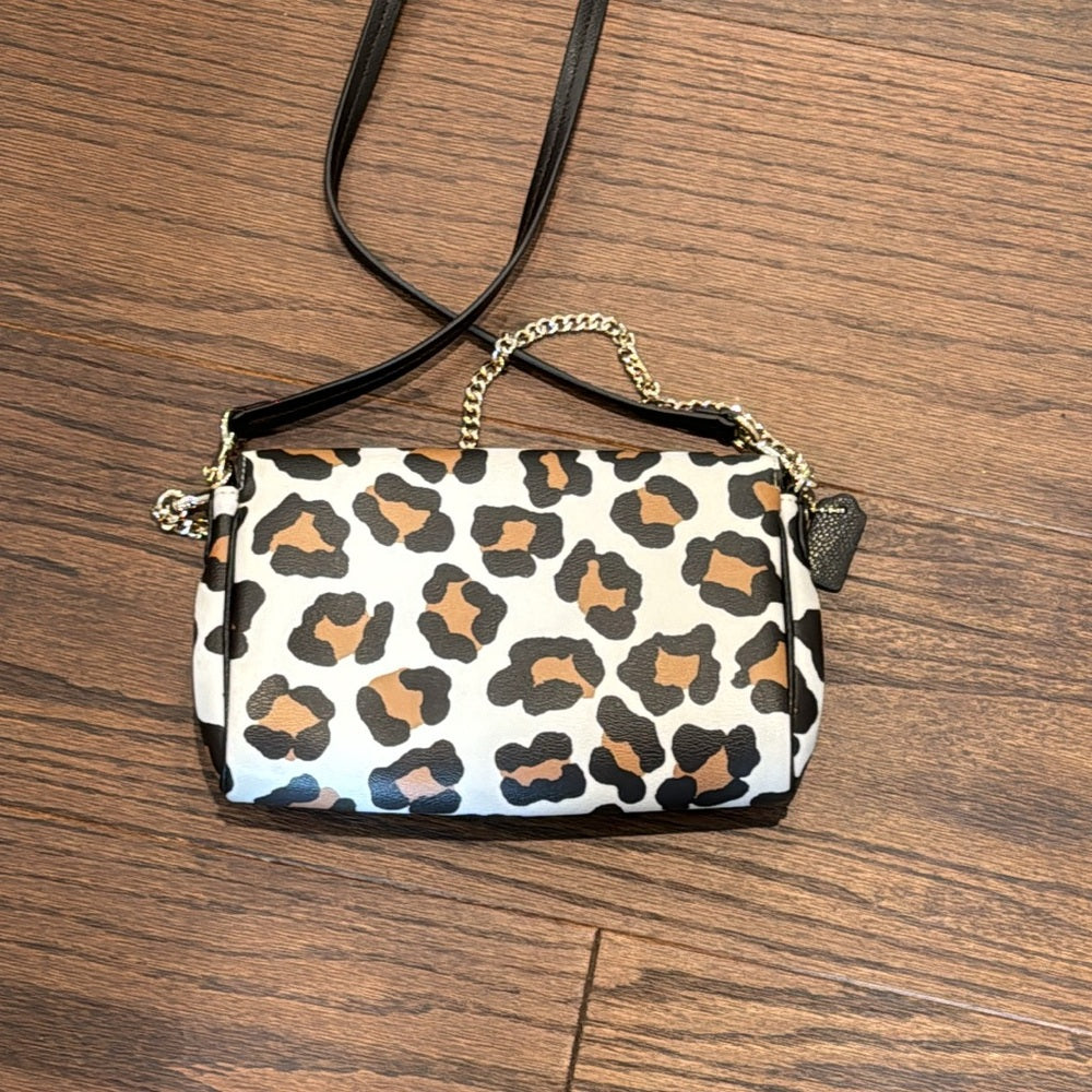 Coach Animal Print Leather Crossbody or Short Handle Bag