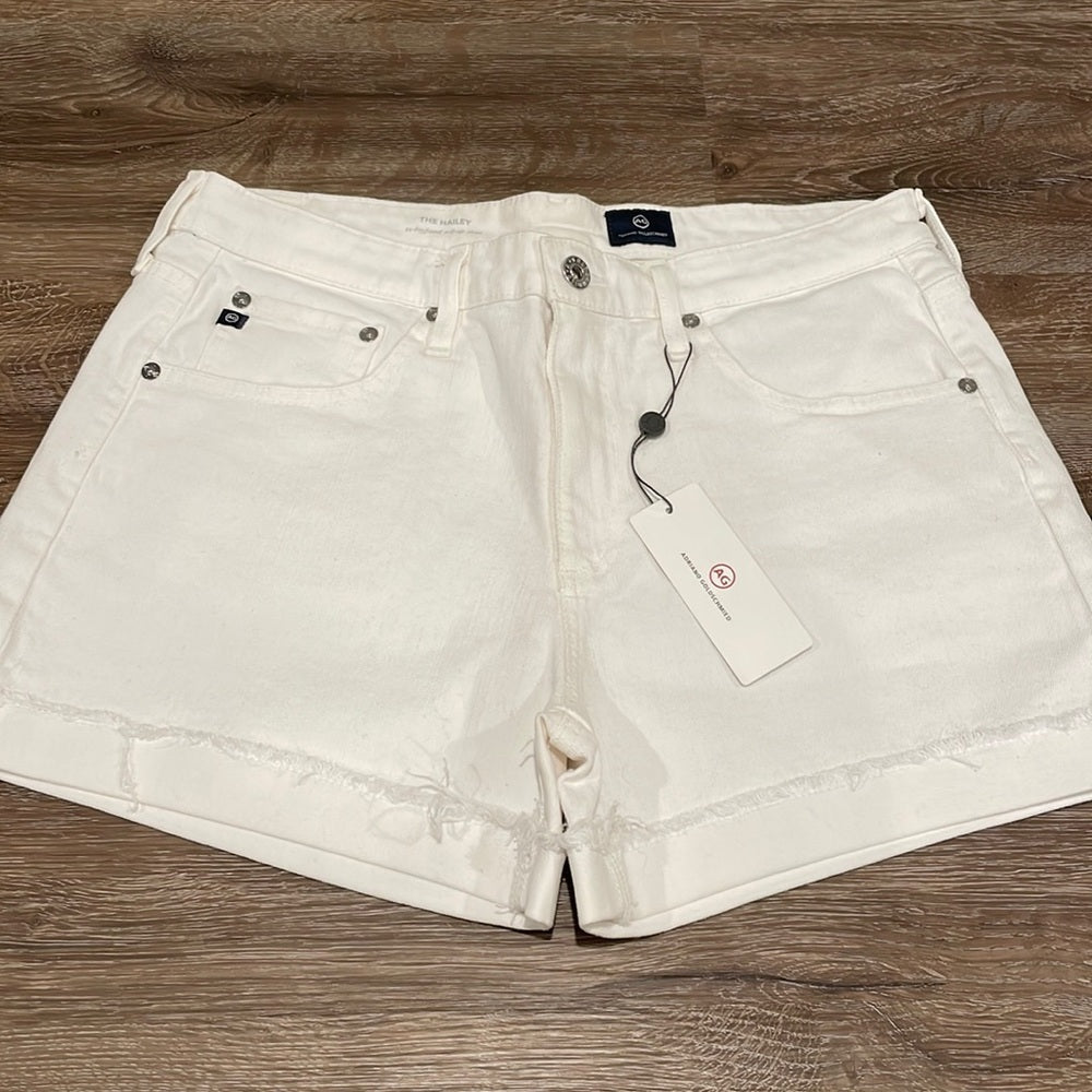 NWT Adriano Goldschmied Women’s White “The Hailey Ex-Boyfriend” Shorts - 29R