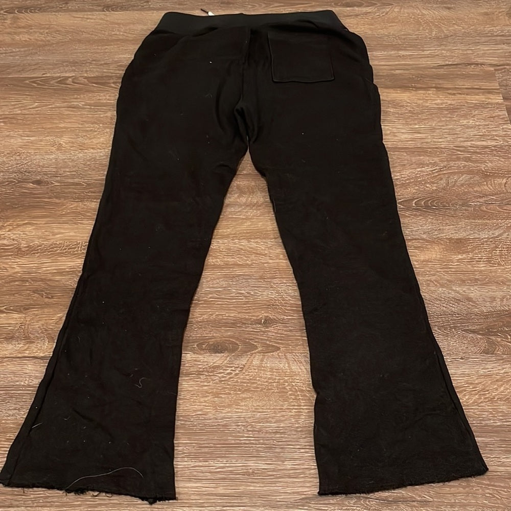 PHILANTHROPY Women’s Black Flare Distressed Sweatpants - S