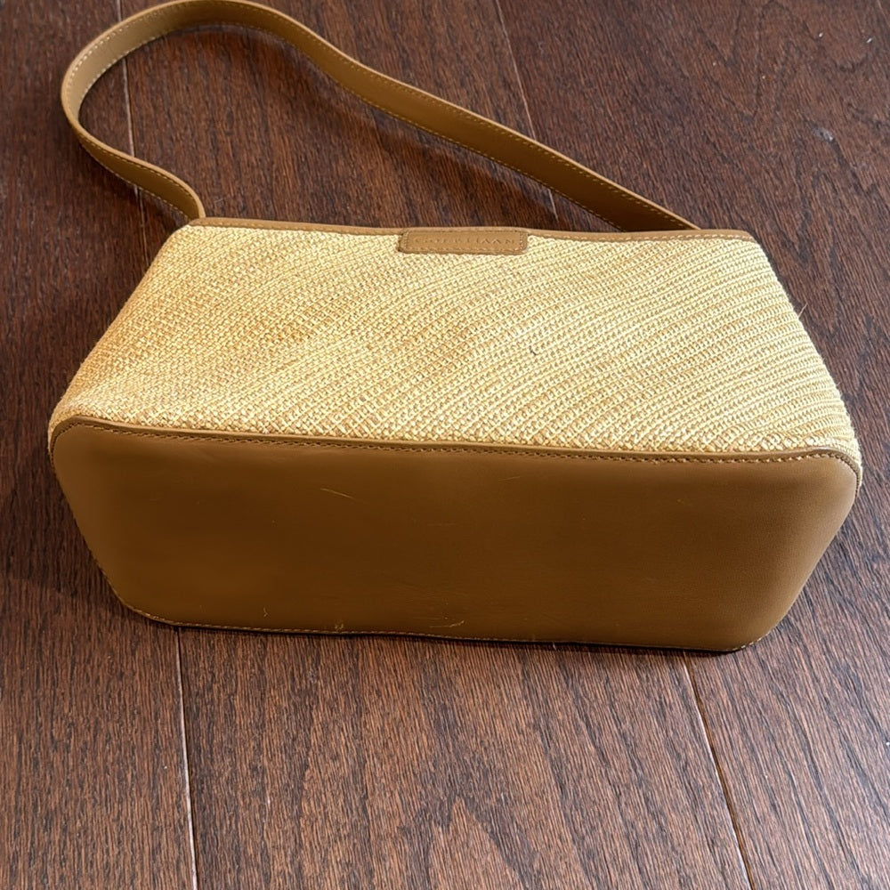 Cole Haan Tan Woven Shoulder Bag