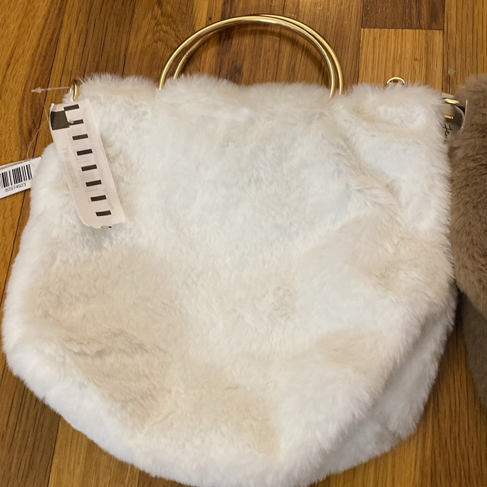 NWT Bundle of Three Jennifer & Company Faux Fur Tote/Crossbody Bags