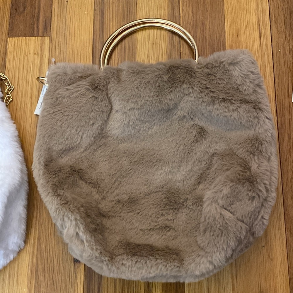 NWT Bundle of Three Jennifer & Company Faux Fur Tote/Crossbody Bags