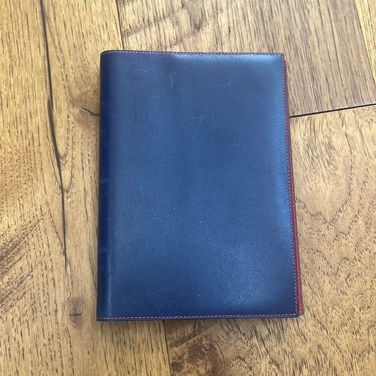 Hermès Paris 1999 Navy/Red Leather Agenda / Address Book