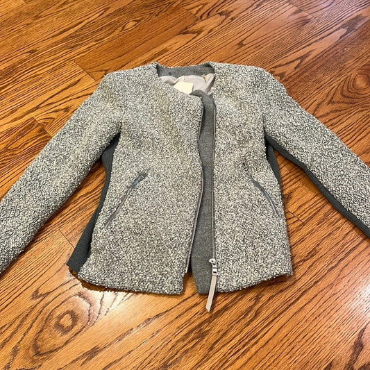 Rebecca Taylor Woman’s Grey Sweater Jacket Size 4