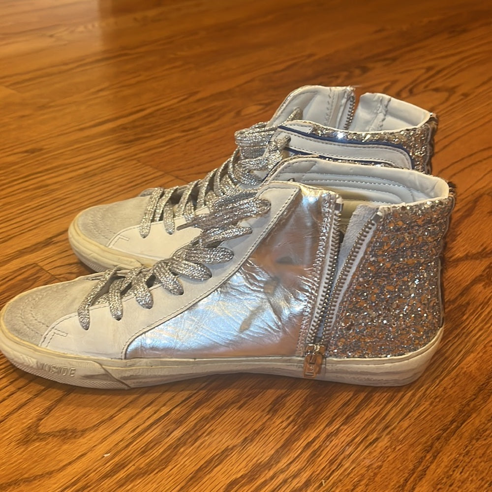 Golden Goose Slide Woman’s Sparkle Sneakers Size 39/9