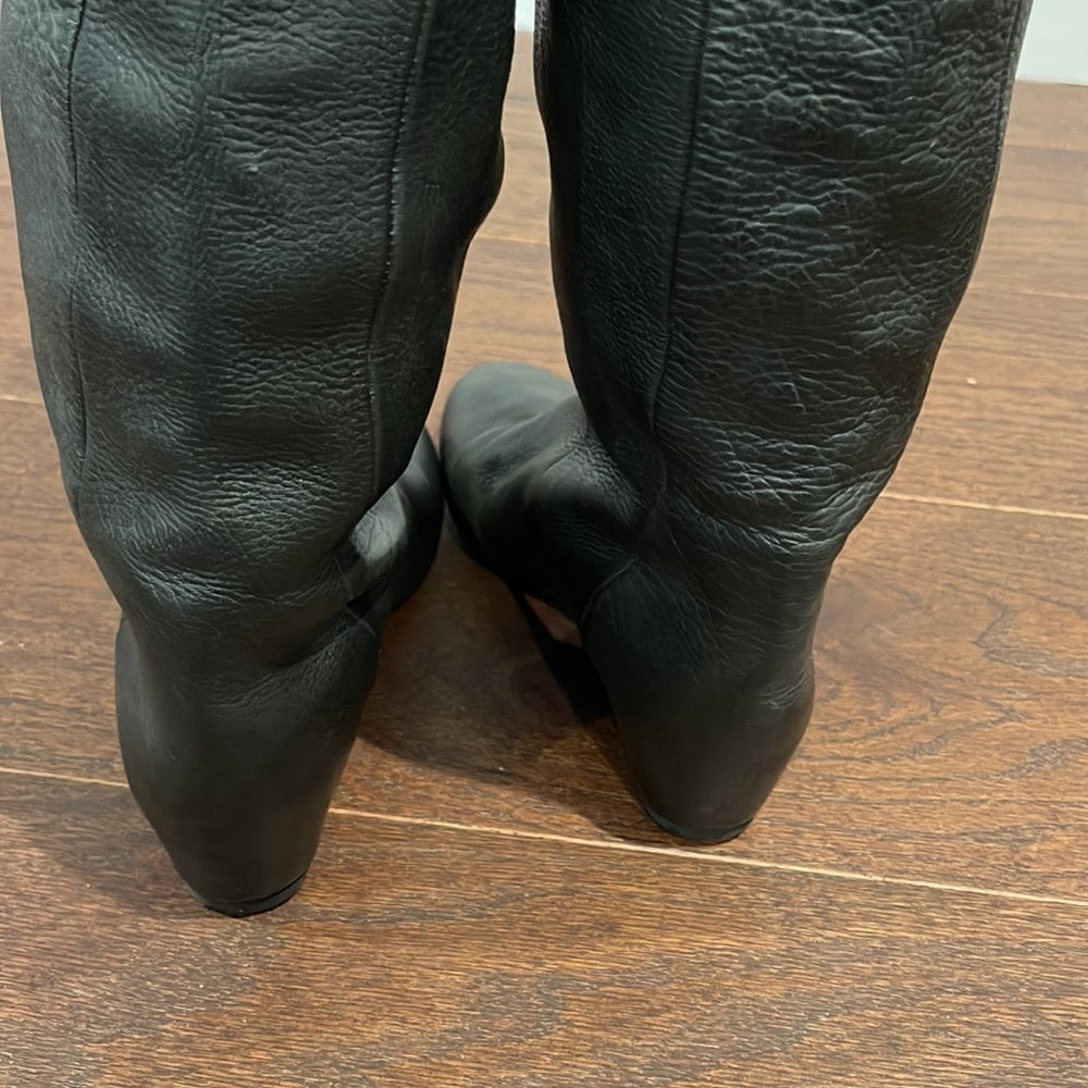 Vero Cuoio Black Women’s Tall Wedge Boots Size 5.5