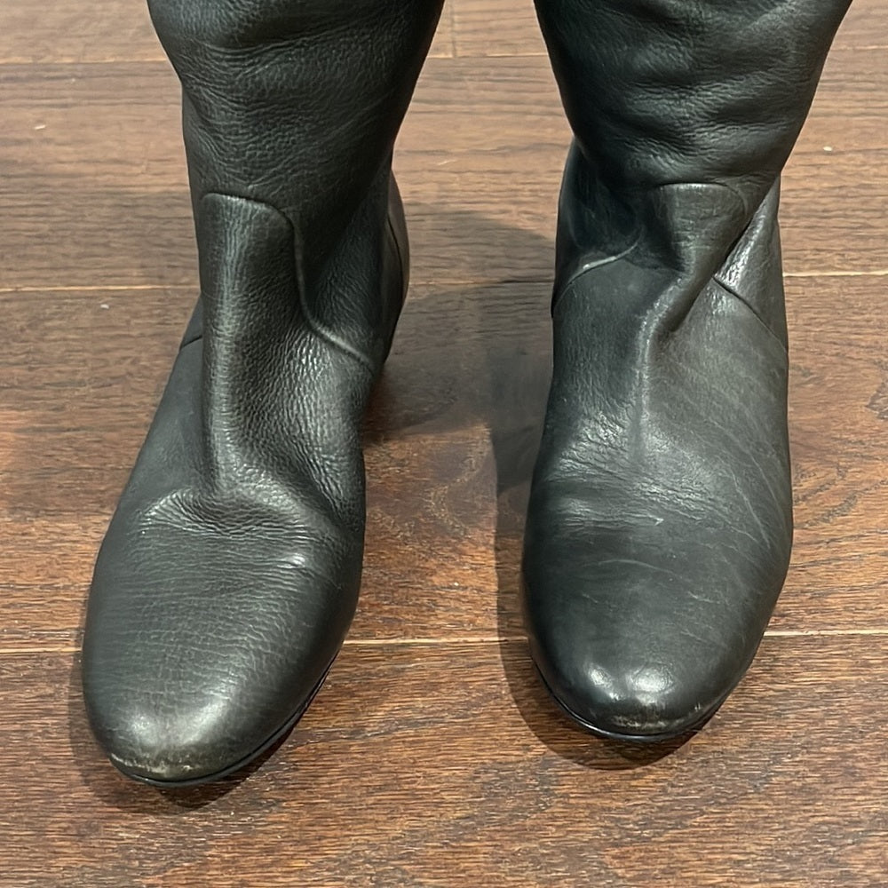 Vero Cuoio Black Women’s Tall Wedge Boots Size 5.5