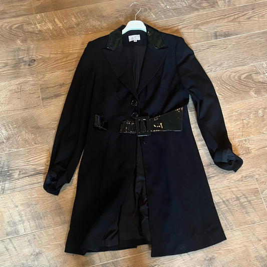 ALBERTO Makali Women’s Black Trench Coat Size 10