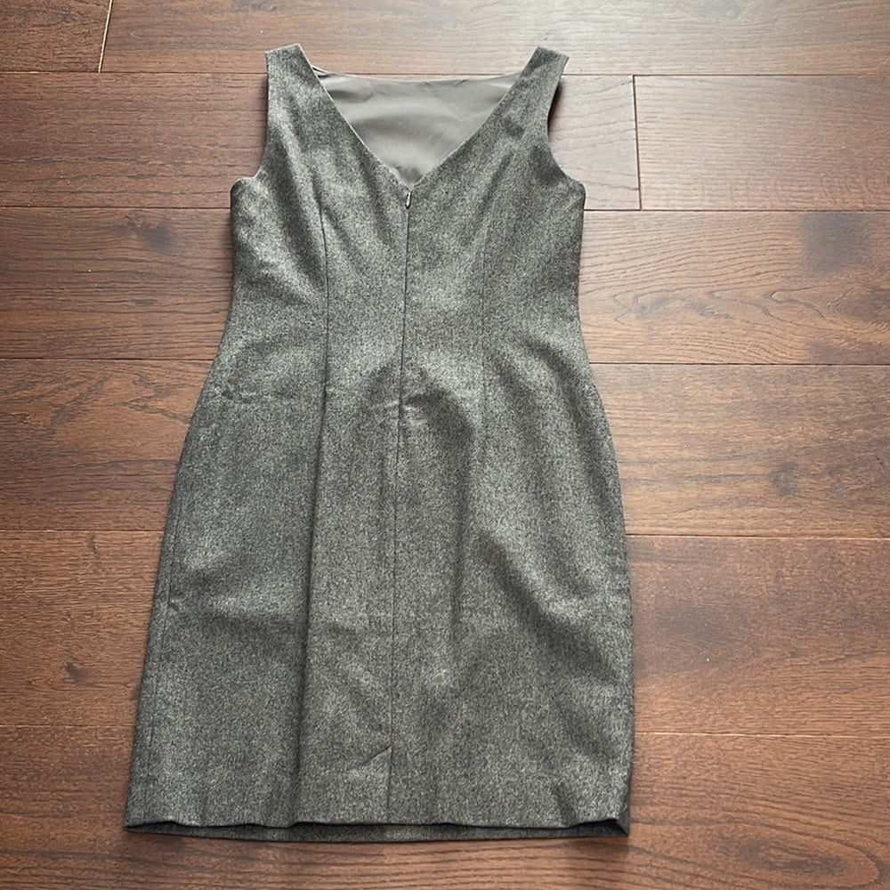 RALPH Lauren Grey Wool Sleeveless Dress Size 4