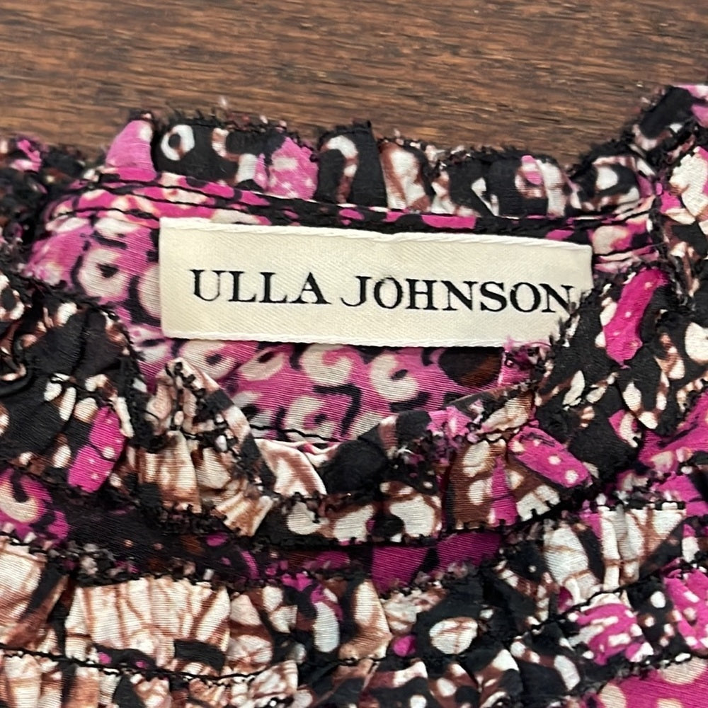 Ulla Johnson Women’s White And Pink Sleeveless Blouse Size 2