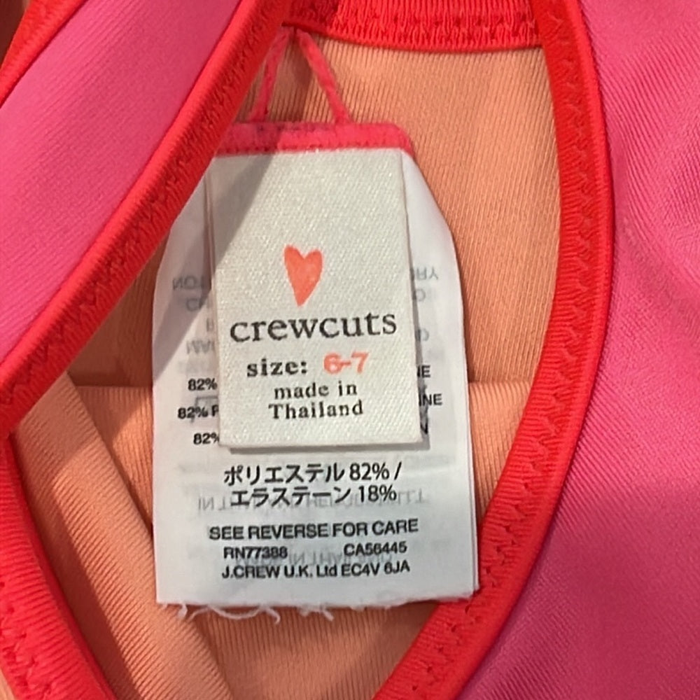 Crewcuts Girls Pink Bikini Size 6-7