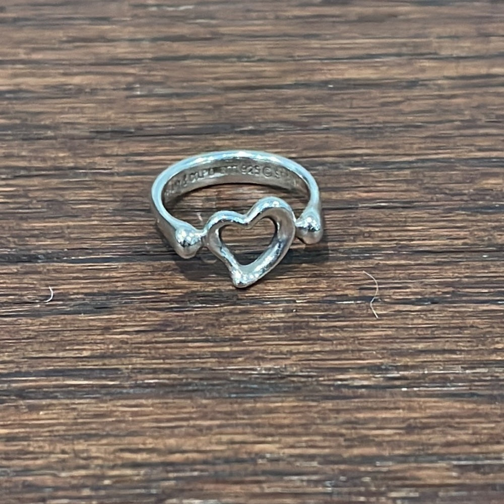 Tiffany Elsa Peretti® Open Heart Ring Size 4