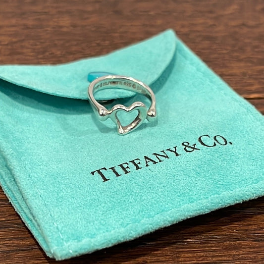 Tiffany Elsa Peretti® Open Heart Ring Size 4