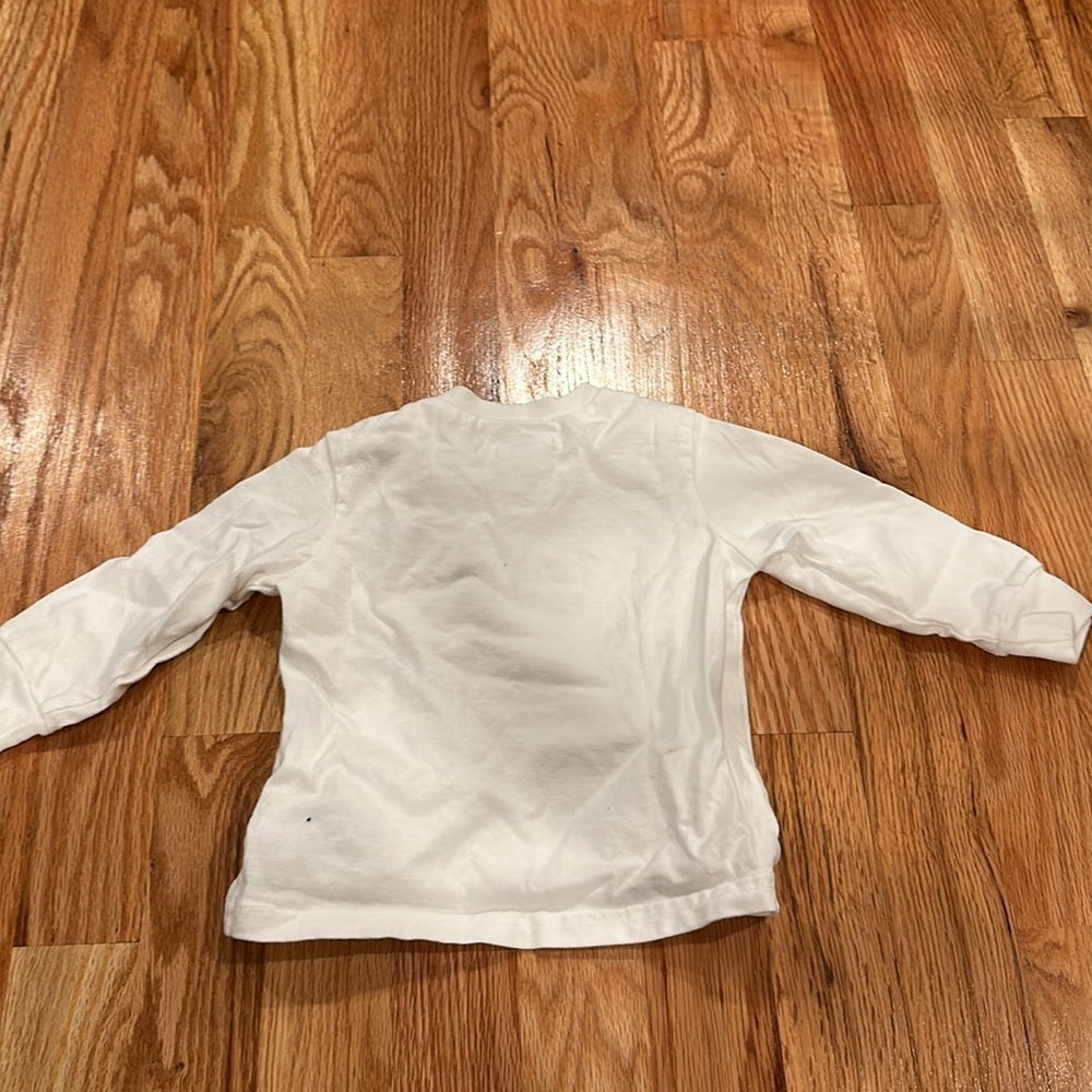 Boys Ralph Lauren Long Sleeved T-Shirt. Size 9M. Plain White T-Shirt.