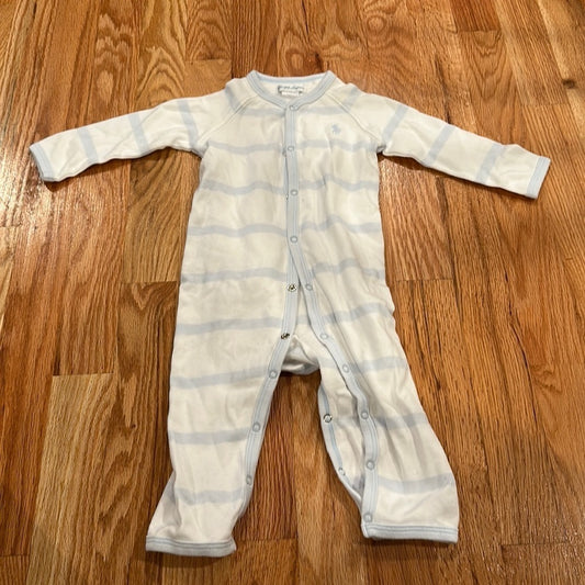 Boys Ralph Lauren Onsie. Size 9M. Blue and White striped pattern.