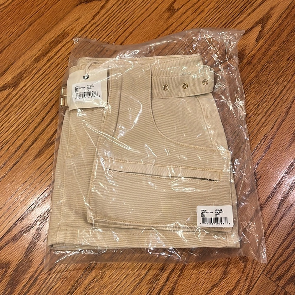 NWT SER.O.YA Woman’s Tan Lia Mini Skirt Size 25