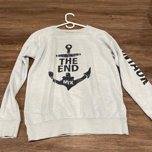 Montauk “The End” Unisex Blue Crewneck - M