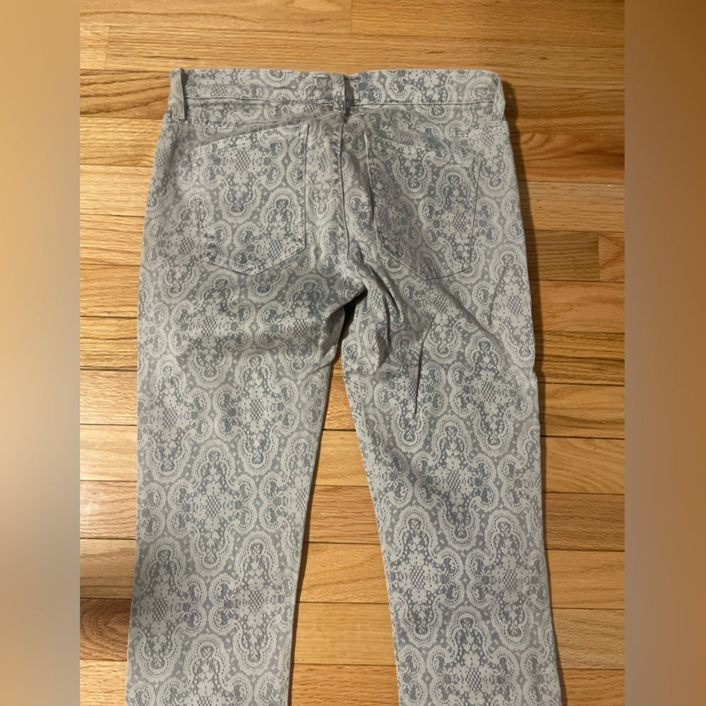 Current/Elliot Grey and White Patterned Jeans Size 28