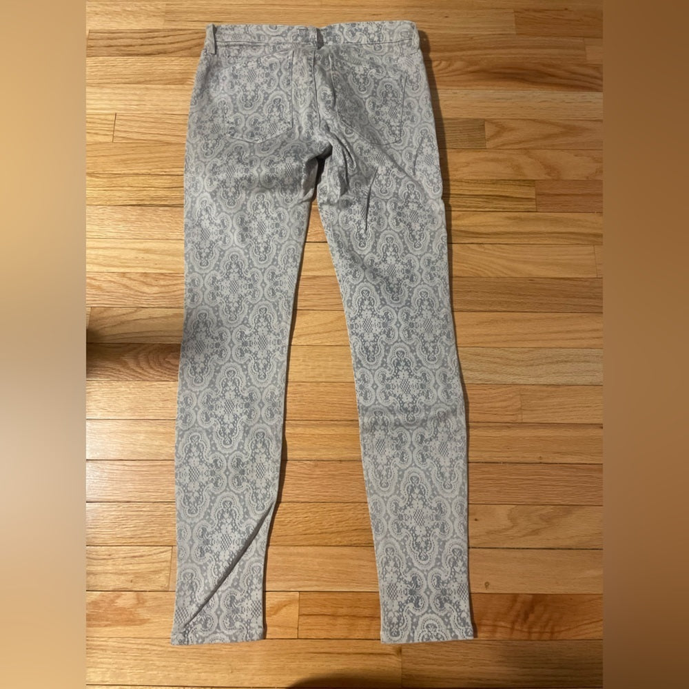 Current/Elliot Grey and White Patterned Jeans Size 28