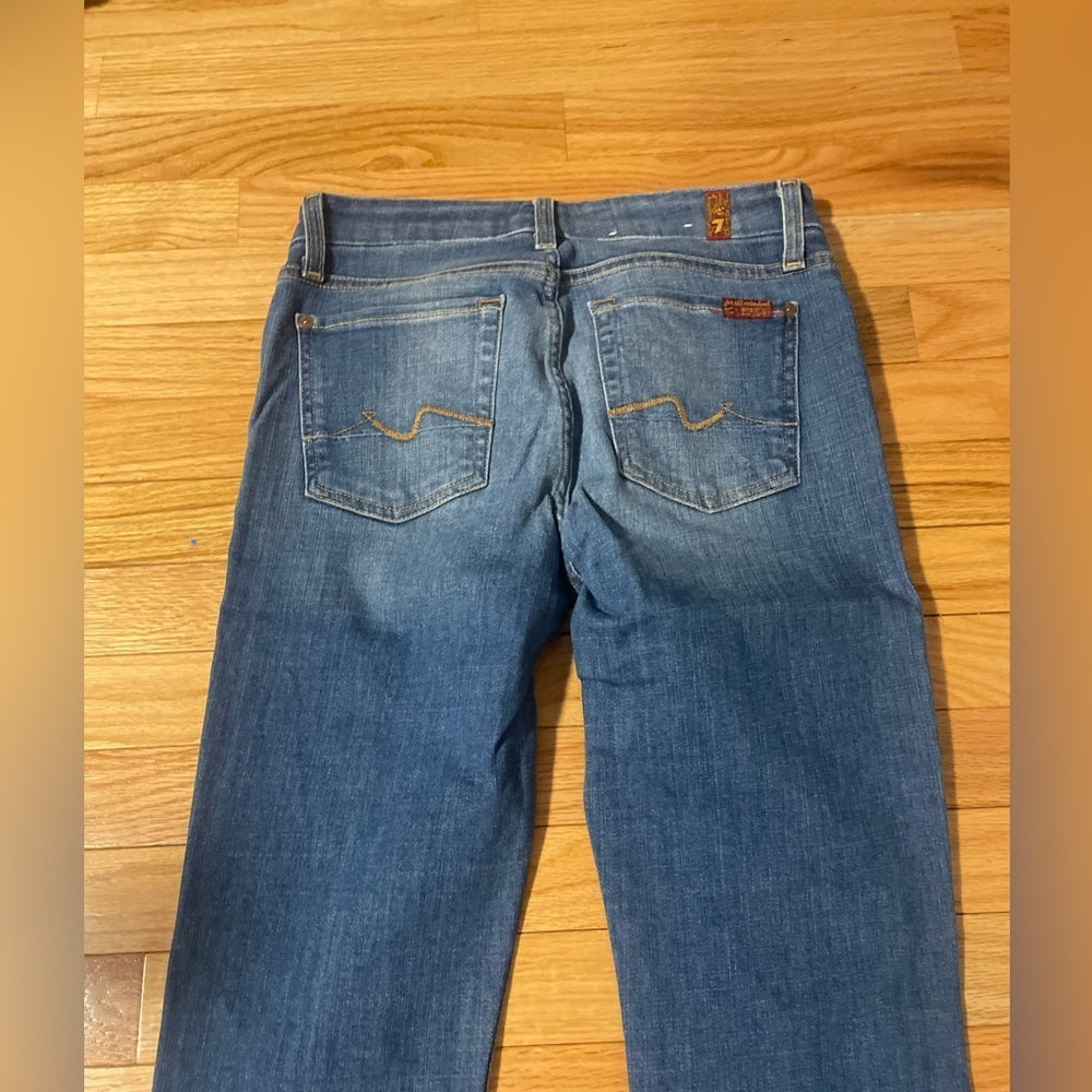 7 For All Mankind Blue Jeans Size 28