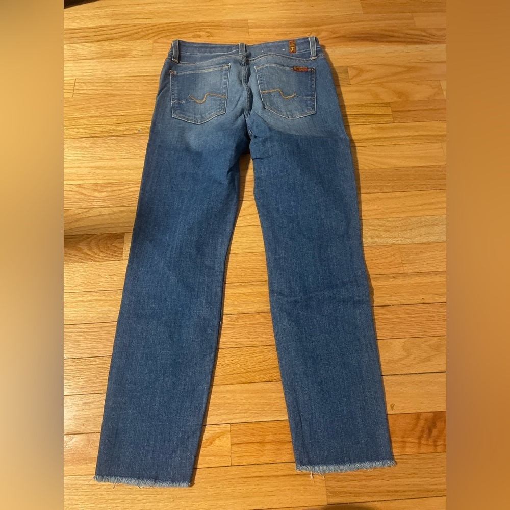 7 For All Mankind Blue Jeans Size 28