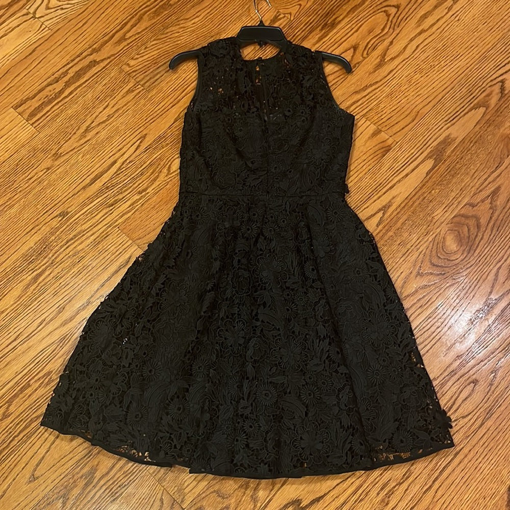 Milly Woman’s Black Floral Lace Dress Size 8