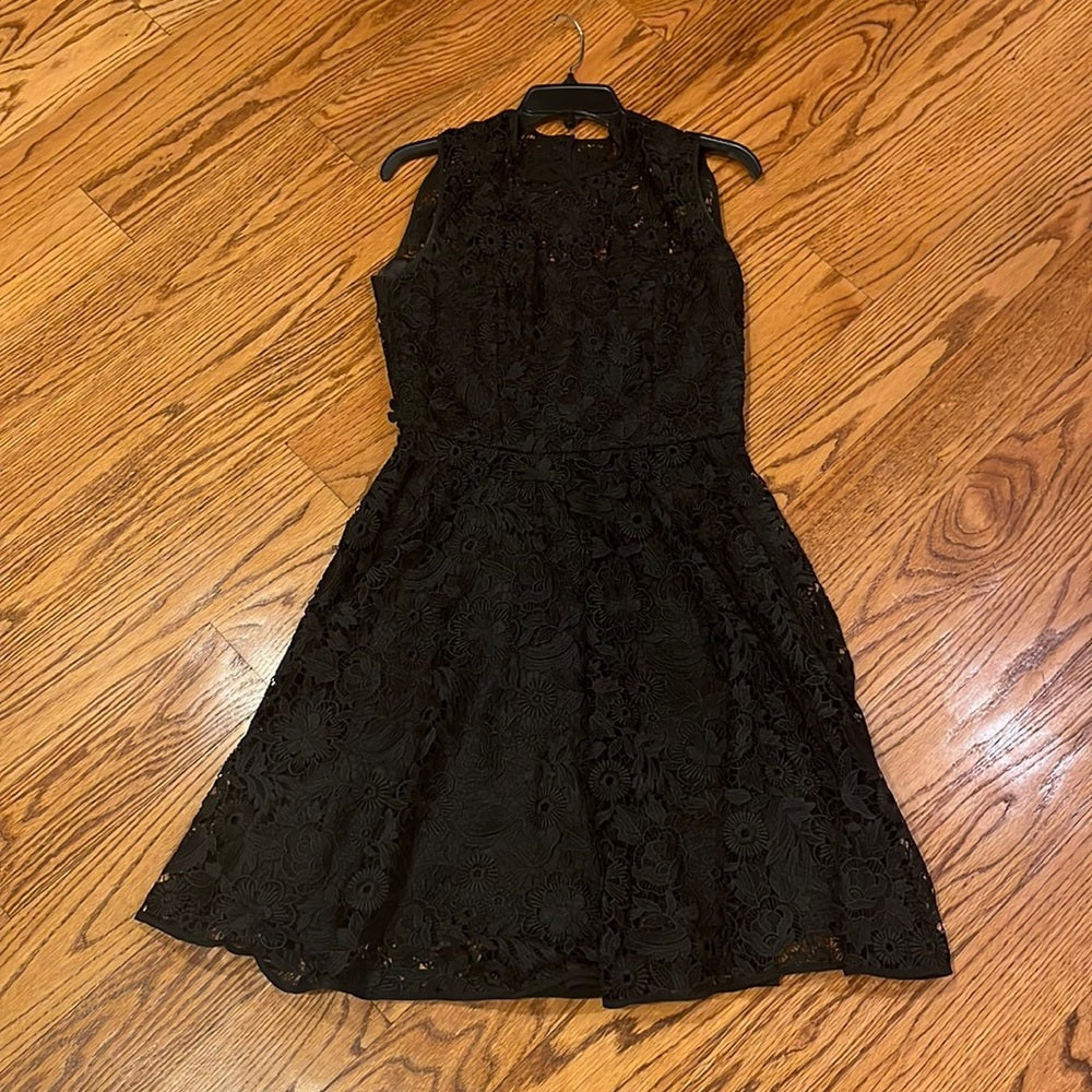 Milly Woman’s Black Floral Lace Dress Size 8