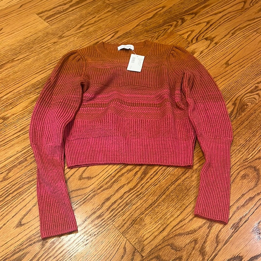 NWT Intermix Woman’s Pink Lucia Ombré Sweater Size P