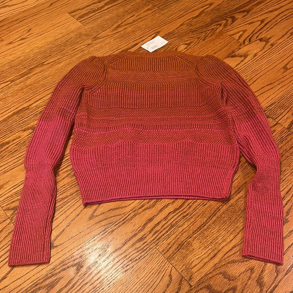 NWT Intermix Woman’s Pink Lucia Ombré Sweater Size P