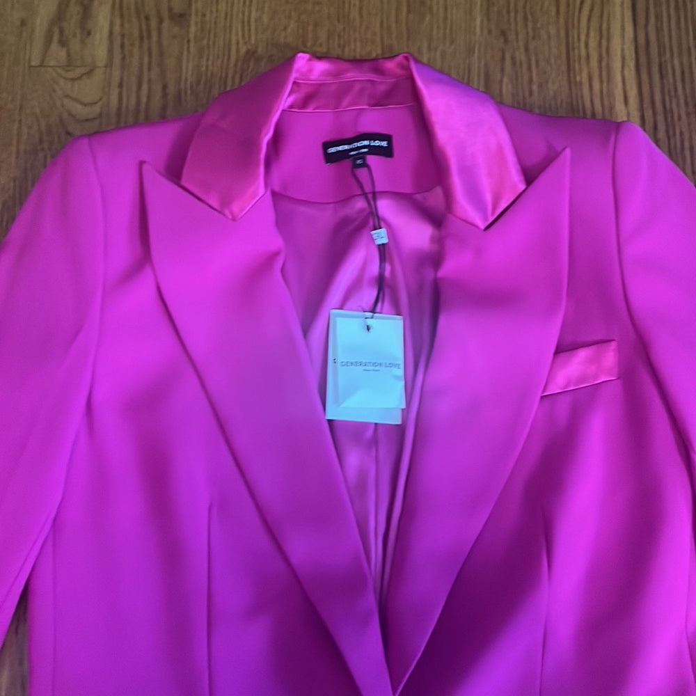 NWT Generation Love Woman’s Pink Blazer Size Xs