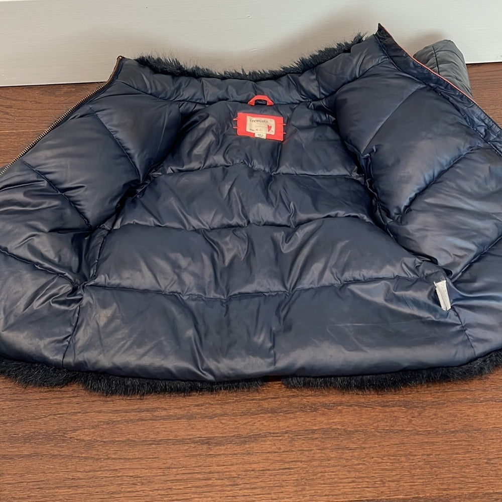 Crewcuts Girls Navy Down Jacket Size 6/7