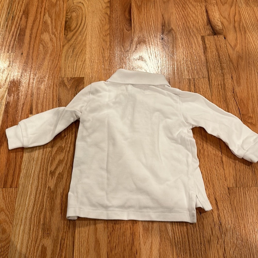 Boys Ralph Lauren White Shirt. Size 9M. Plain White.