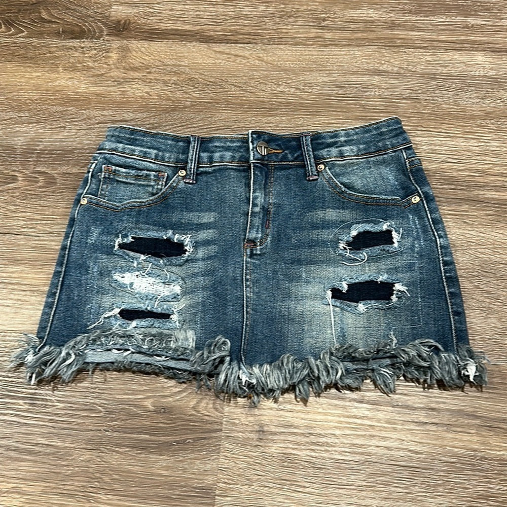 Tractr Girl’s Denim Skirt - Size XL