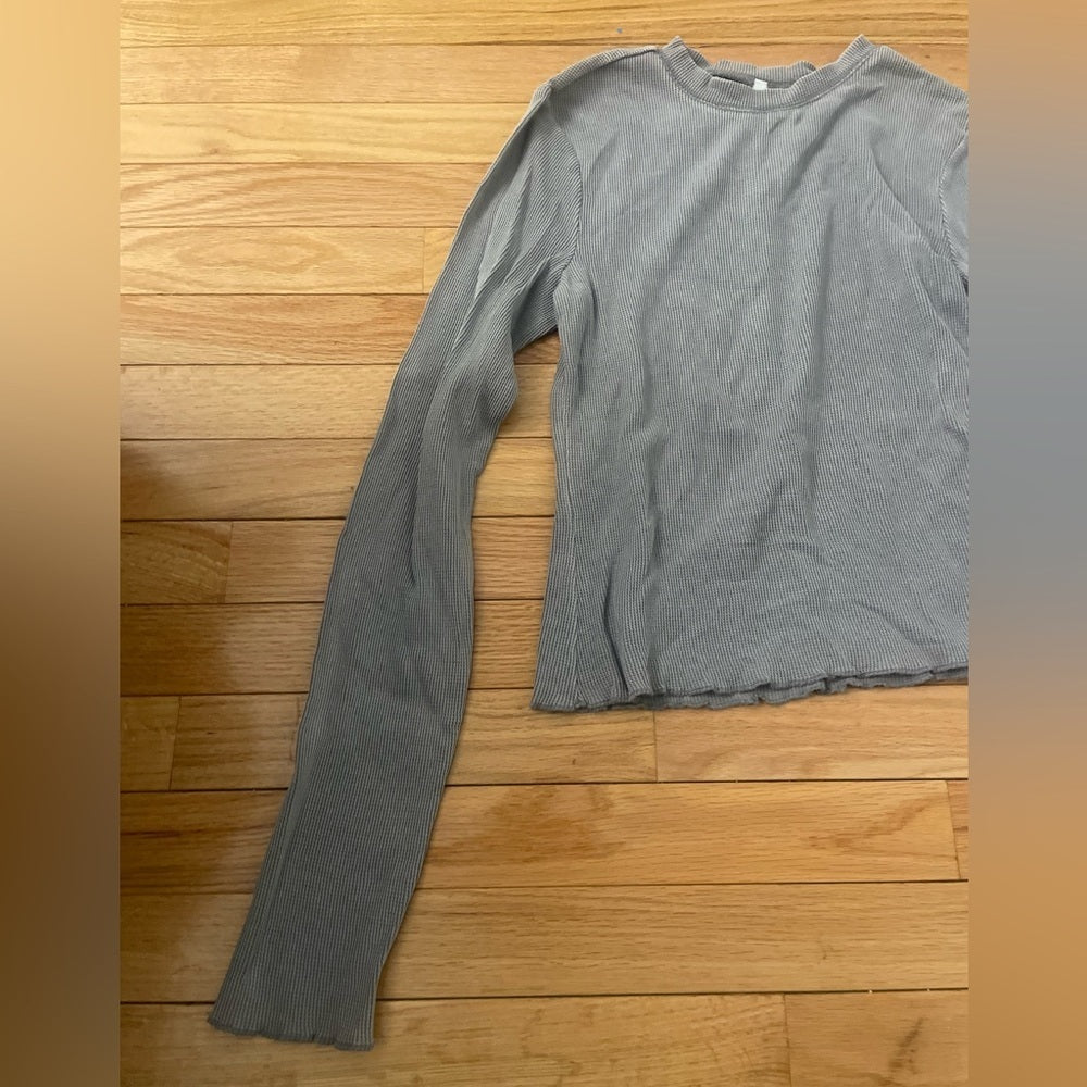 Z Supply Grey Long Sleeve Top Size Medium