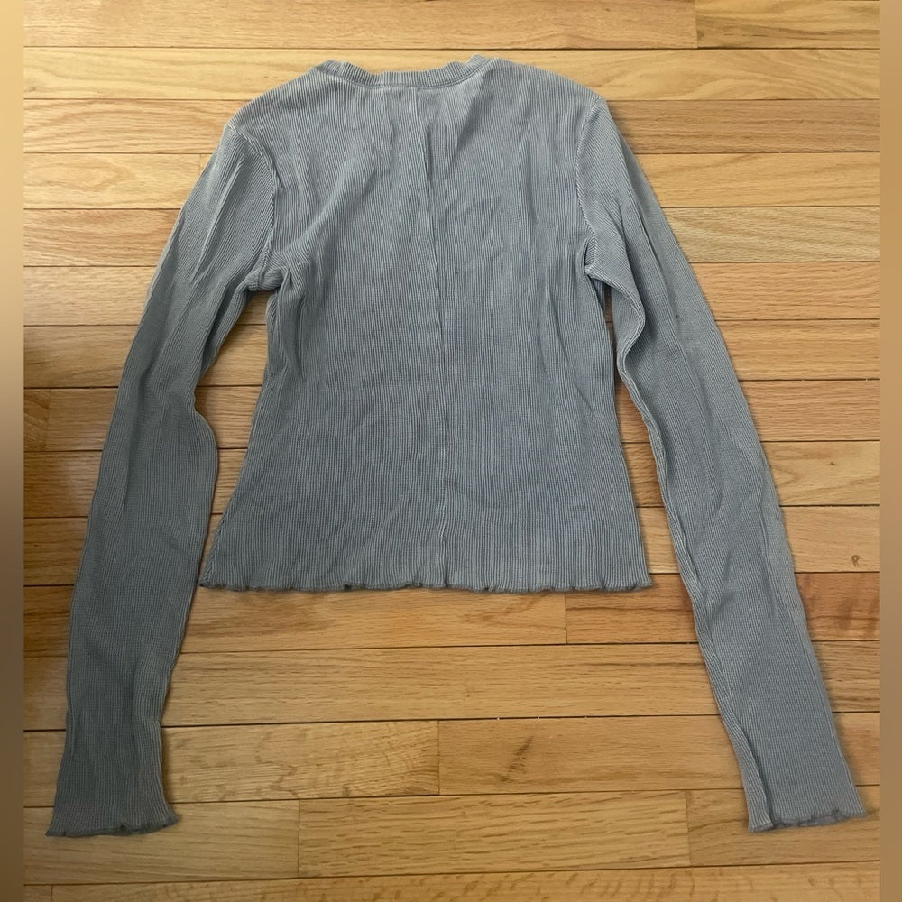 Z Supply Grey Long Sleeve Top Size Medium