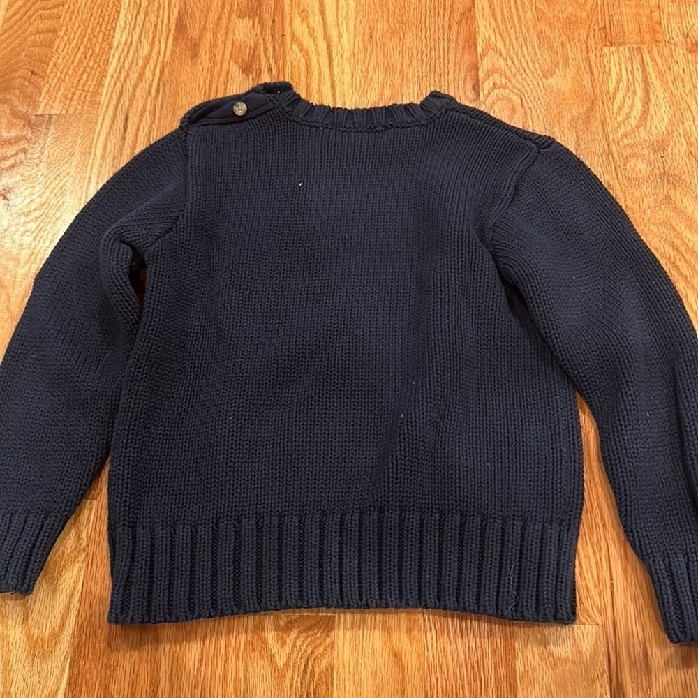 Boys Ralph Lauren Sweater Polo. Size 6. Dark Blue with pattern.