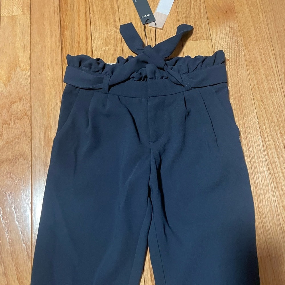 NWT Ikks Lettuce Trim Navy Kids Pants