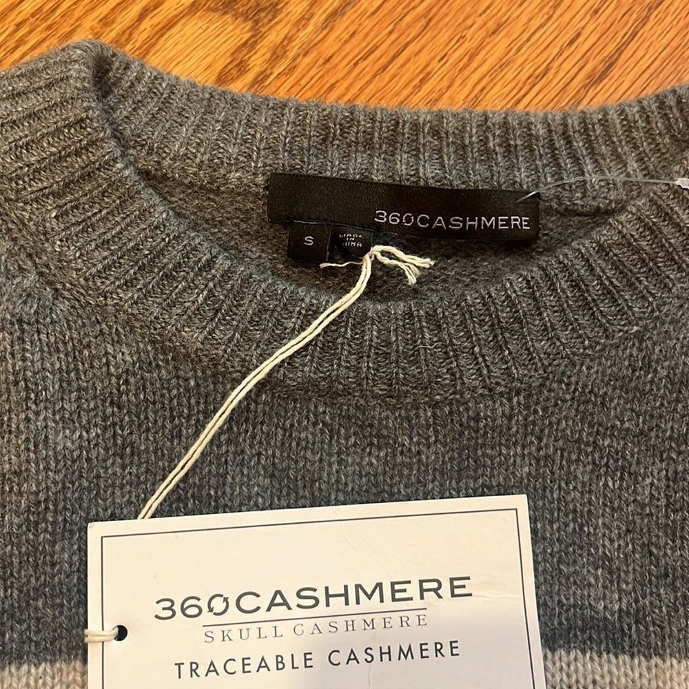 NWT 360 Cashmere Woman’s Grey Sweater Size S