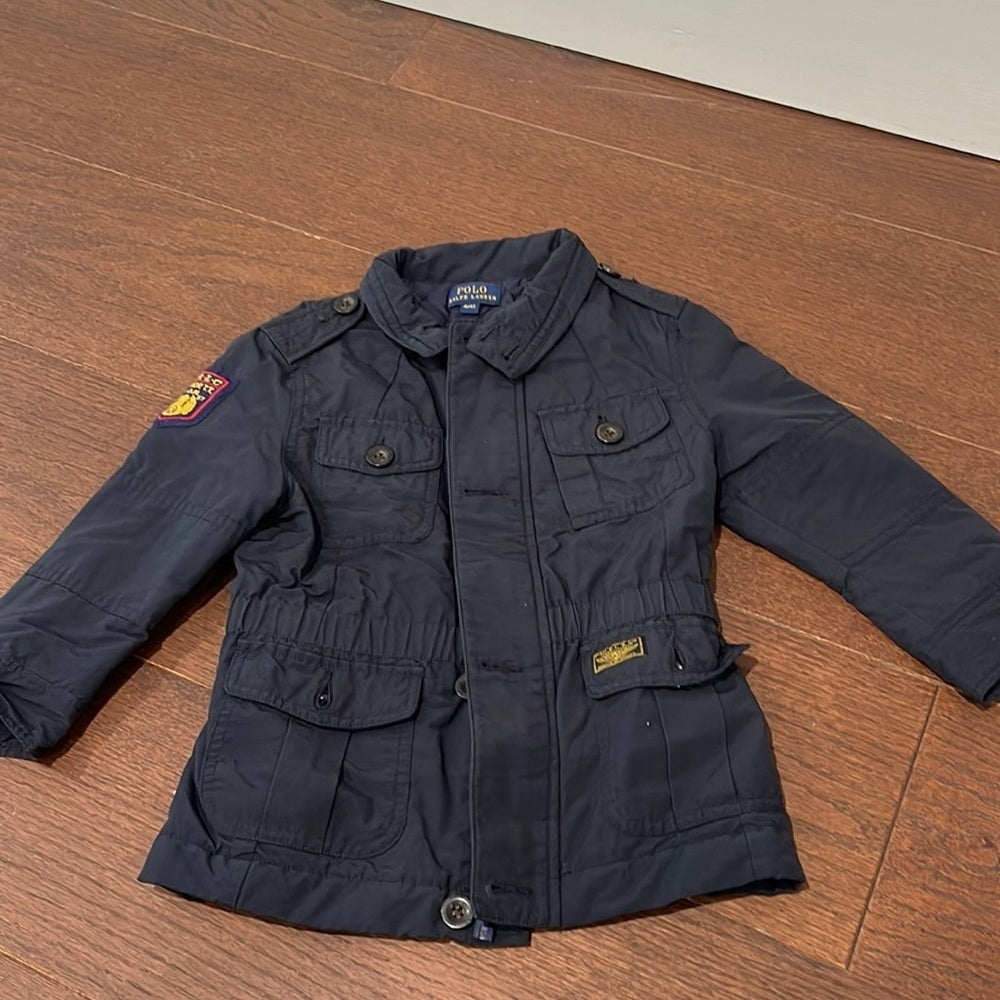 GIRLS Polo Ralph Lauren Very Dark Navy Lightweight Jacket Size 4/4T