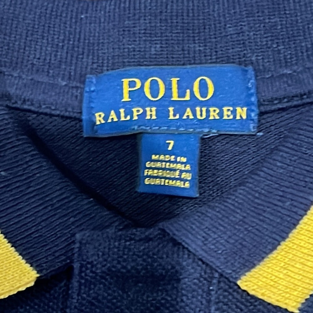 Nwt Polo Ralph Lauren Boys Navy Short Sleeve Polo Size 7