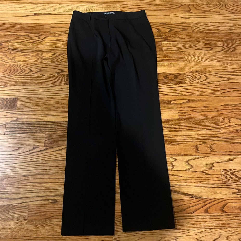 Dolce & Gabbana Woman’s Wool Black Pants Size 40/Size 4