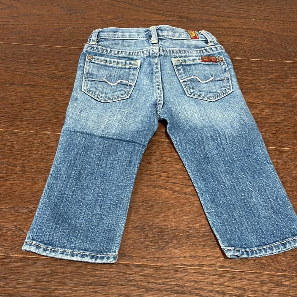 Boys 7 For All Mankind Standard Blue Jeans Size 12 months