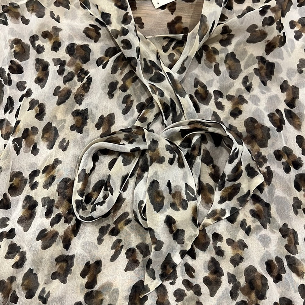 Equipment women’s cheetah print blouse size small