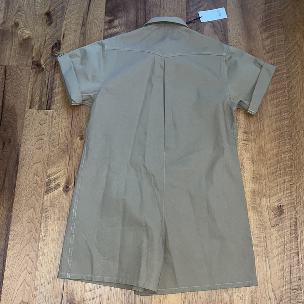NWT Clare V. Woman’s Cargo Khaki Jumpsuit Size XS
