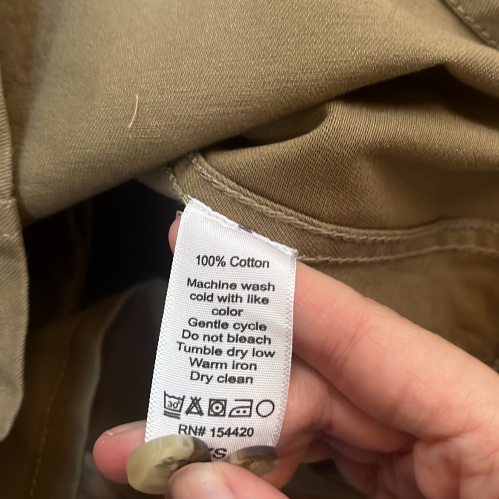 NWT Clare V. Woman’s Cargo Khaki Jumpsuit Size XS