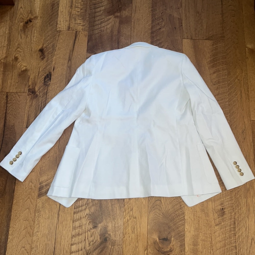 NWT J Crew Woman’s White Helena Blazer Size 2