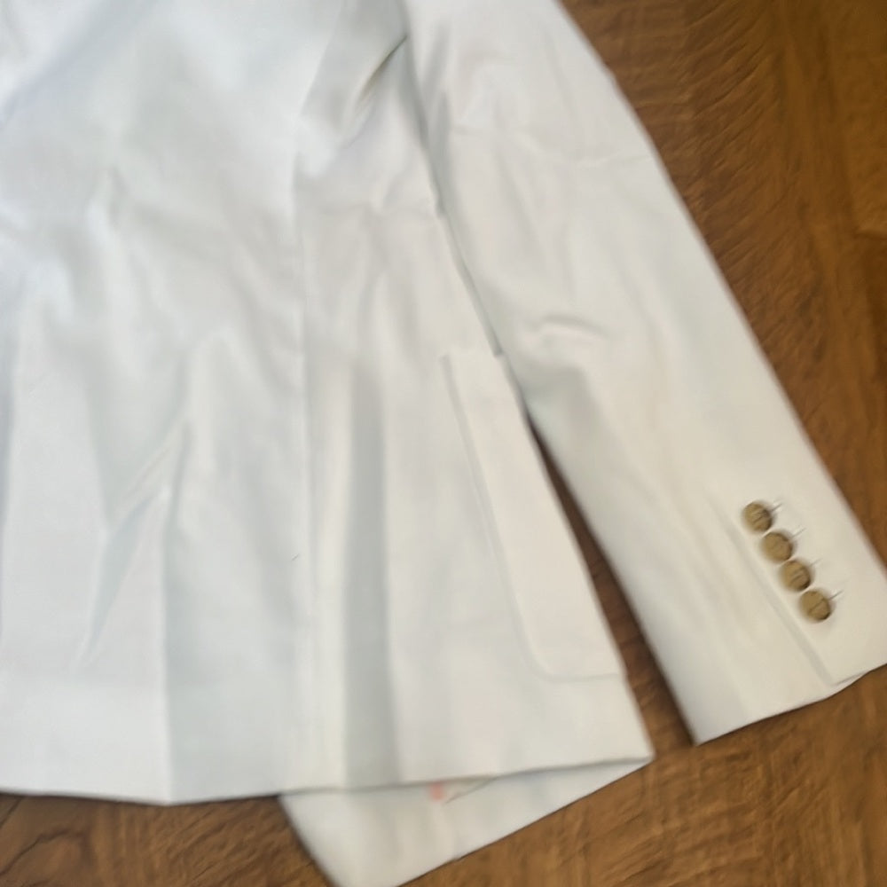 NWT J Crew Woman’s White Helena Blazer Size 2