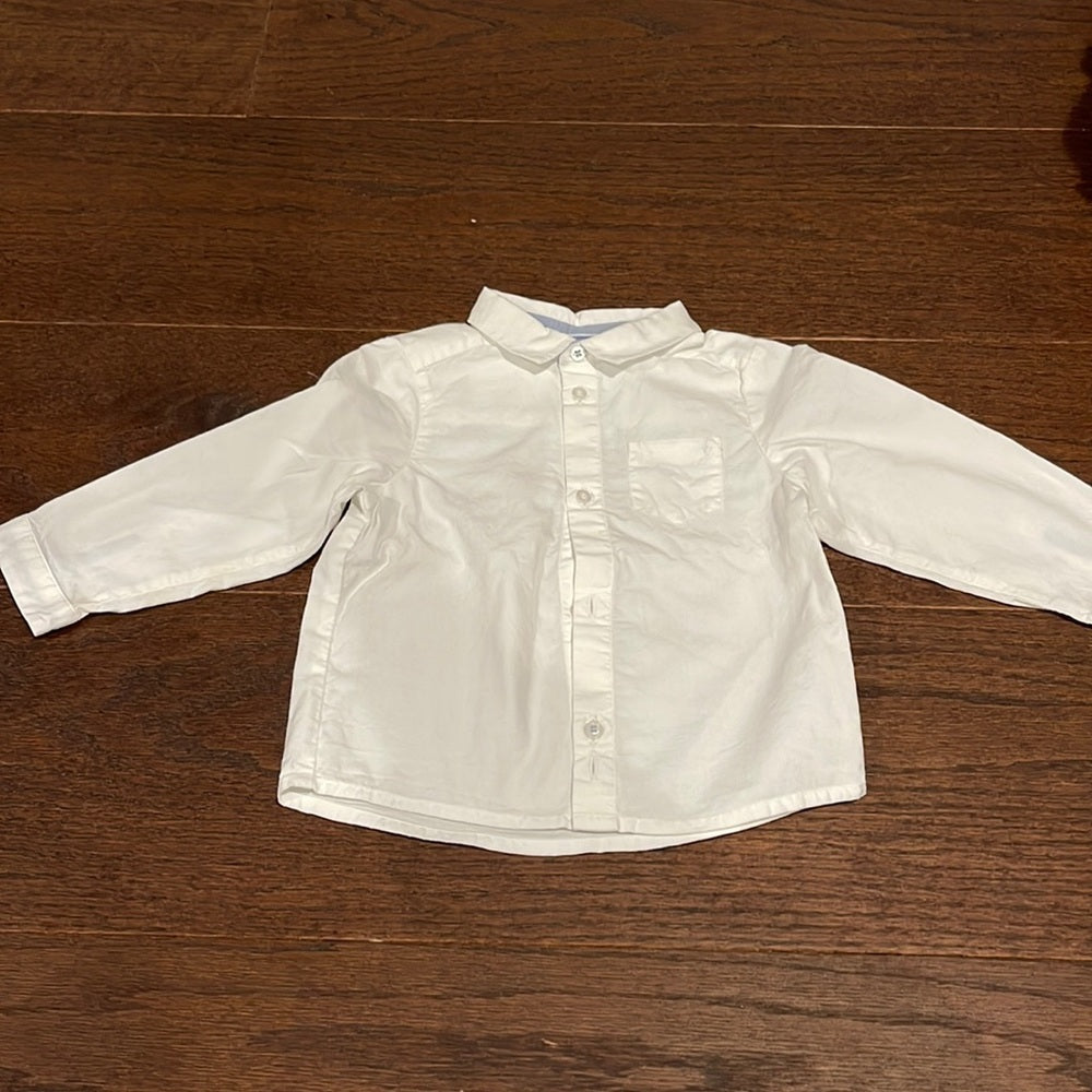 Jacadi Boys White Button Down Size 18 months